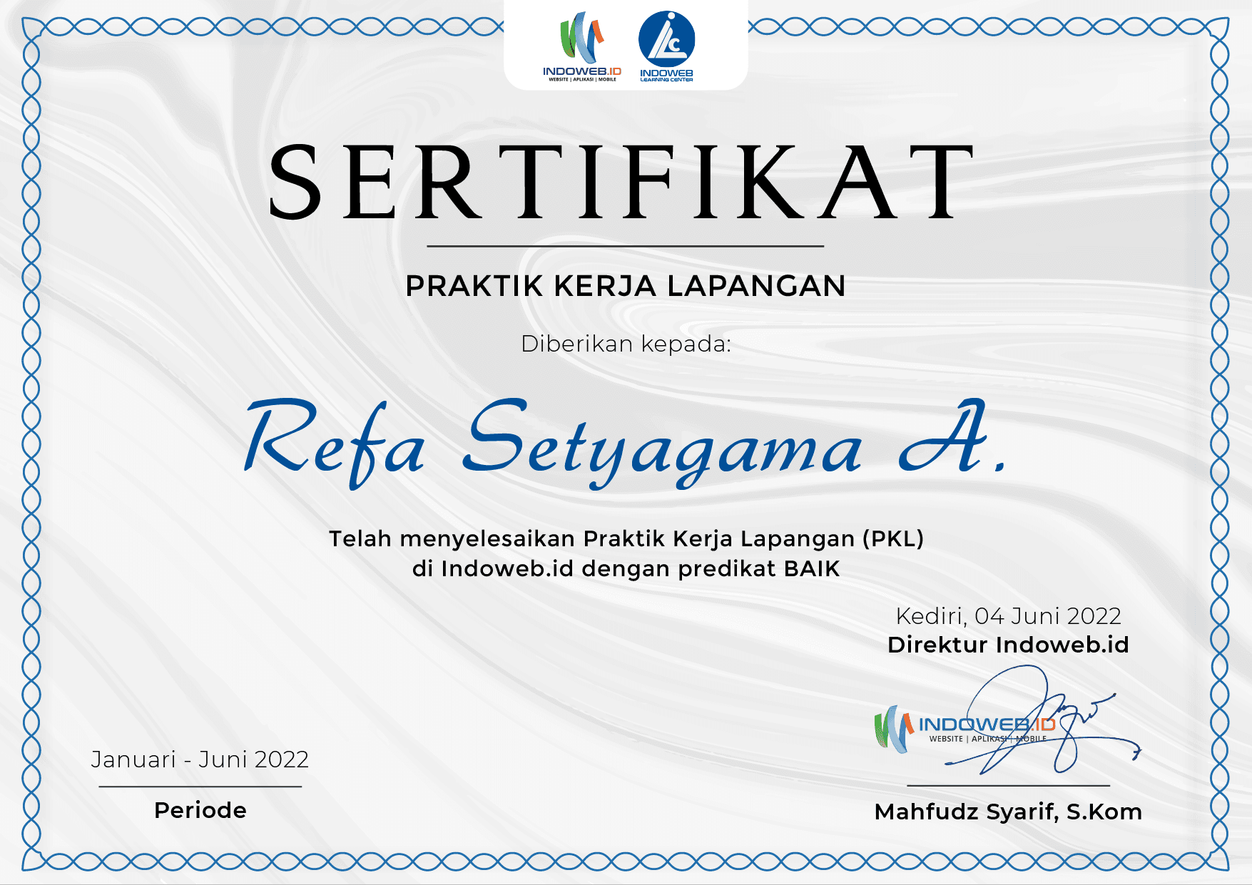 Sertifikat Indoweb.id